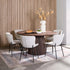 JAYA 150cm ROUND SOLID WOOD DINING TABLE-DARK BROWN