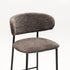 JOSIE FABRIC BARSTOOL-BLACK LEG