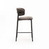 JOSIE FABRIC KITCHEN STOOL-BLACK LEG