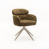 KAT FABRIC SWIVEL DINING CHAIR