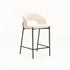 KAYLA TEXTURED FABRIC KITCHEN STOOL