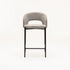 KAYLA TEXTURED FABRIC KITCHEN STOOL