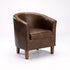 KELLY LEATHER TOUCH TUB ARMCHAIR