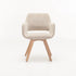 KIARA WOODEN DINING CHAIR - SPECKLED OATMEAL