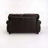 KINGSLEY GENUINE LEATHER 2 SEATER COUCH