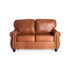 KINGSLEY GENUINE LEATHER 2 SEATER COUCH