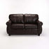 KINGSLEY GENUINE LEATHER 2 SEATER COUCH