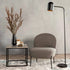 FLOOR LAMP BLACK METAL SPOT SHADE 148cm H