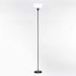FLOOR LAMP BLACK METAL WHITE ACRYLIC SHADE 180cm H