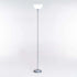 FLOOR LAMP GREY METAL WHITE ACRYLIC SHADE 180cm H