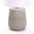 TABLE LAMP CROSSED BASE CREAM FABRIC SHADE