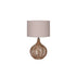 TABLE LAMP LINEN ROPE CREAM FABRIC SHADE