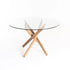 LINC 120 cm ROUND 10mm GLASS TOP DINING TABLE