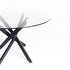 LINC 120 cm ROUND 10mm GLASS TOP DINING TABLE