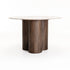 LIV 120CM ROUND STONE TOP DINING TABLE