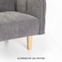 MAZ FABRIC SLEEPER COUCH - 2 LEG OPTION
