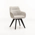 NELLA WOODEN DINING CHAIR - SPECKLED GREY