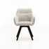 NELLA WOODEN DINING CHAIR - SPECKLED GREY