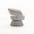 OLGA SPECKLED FABRIC SWIVEL CHAIR - LIGHT GREY
