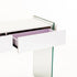 OPAL 110x40cm 12MM TEMPERED GLASS CONSOLE WITH DRAWERS