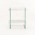 OPAL 45x45cm 8MM TEMPERED GLASS SIDE TABLE