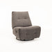 RENZO FABRIC ARMLESS SWIVEL RECLINER