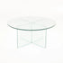 RUBY 90cm ROUND 10MM TEMPERED GLASS COFFEE TABLE