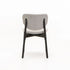 VIOLA WOODEN DINING CHAIR TEXTURED GREY WITH BLACK LEG
