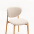 VIOLA WOODEN DINING CHAIR TEXTURED OATMEAL