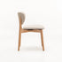 VIOLA WOODEN DINING CHAIR TEXTURED OATMEAL