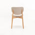 VIOLA WOODEN DINING CHAIR TEXTURED OATMEAL