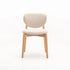 VIOLA WOODEN DINING CHAIR TEXTURED OATMEAL