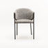 VIOLET TEXTURED FABRIC DINING CHAIR