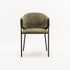 VIOLET TEXTURED FABRIC DINING CHAIR