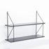 WALL SHELF - BLACK 2 SHELF