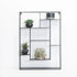 WALL SHELF - BLACK MULTI LEVEL