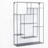 WALL SHELF - BLACK MULTI LEVEL