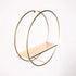 WALL SHELF - GOLD CIRCLE WITH SHELF