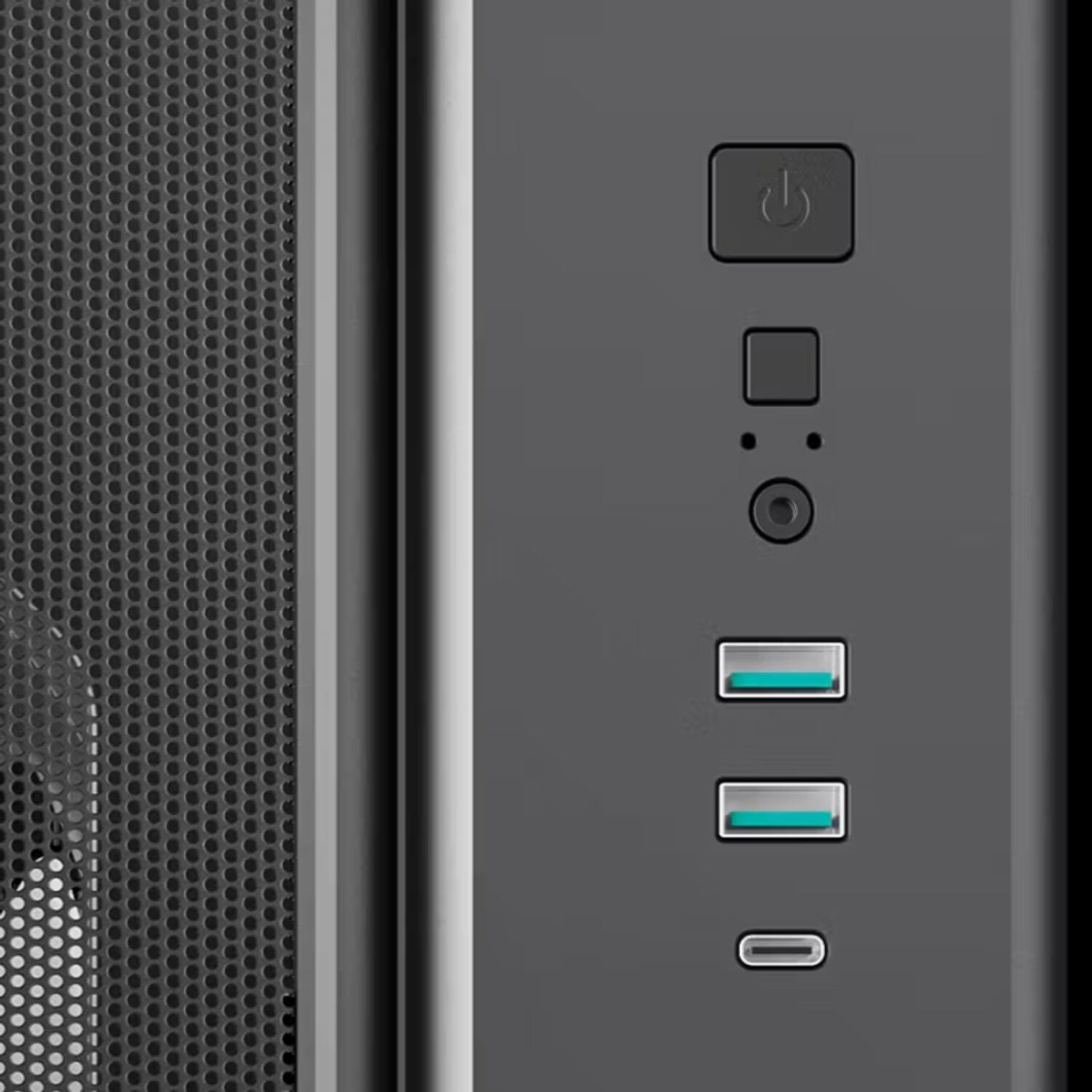 DEEPCOOL DeepCool CG590 Mesh 2F ATX ARGB Gaming Chassis - Black