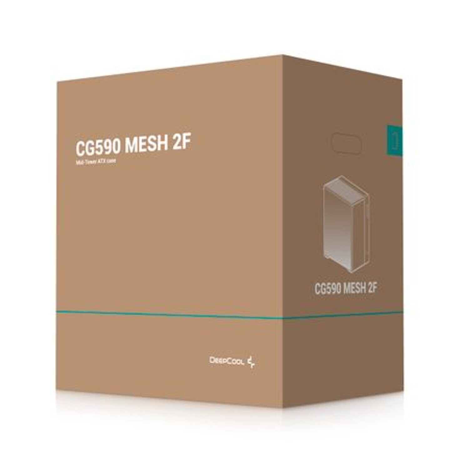 DEEPCOOL DeepCool CG590 Mesh 2F ATX ARGB Gaming Chassis - Black