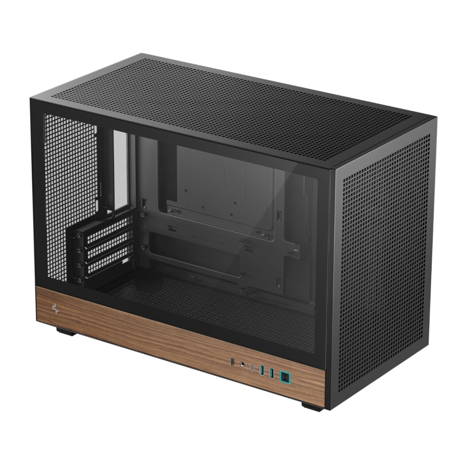 DEEPCOOL DeepCool CH260 Wood mATX Gaming Chassis - Black