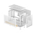 DEEPCOOL DeepCool CH260 Wood mATX Gaming Chassis White