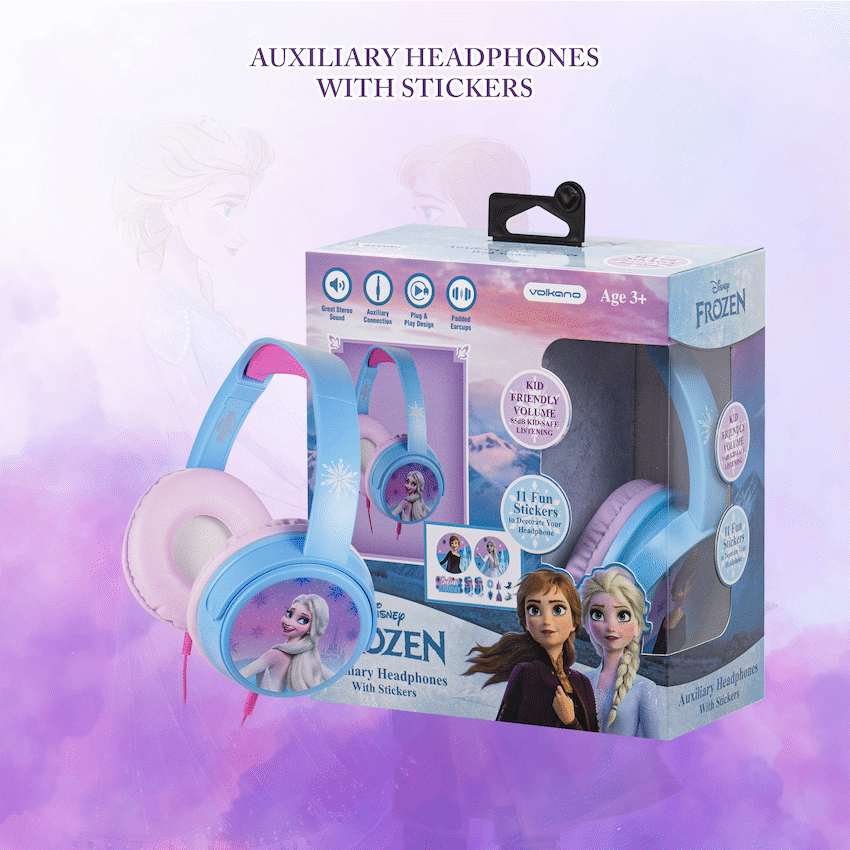 Disney Audio Disney Frozen Auxiliary headphones with 11 Stickers