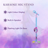 Disney Audio Disney Frozen Auxiliary Star Karaoke Microphone Stand with Colourful Lights