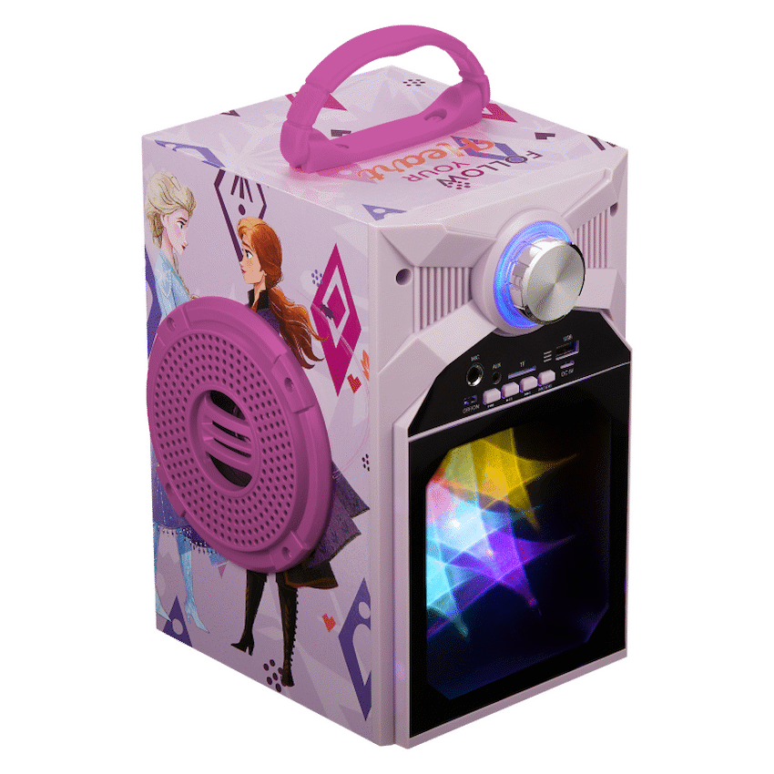 Disney Audio Disney Frozen Classic LED Stars Karaoke Machine with Microphone