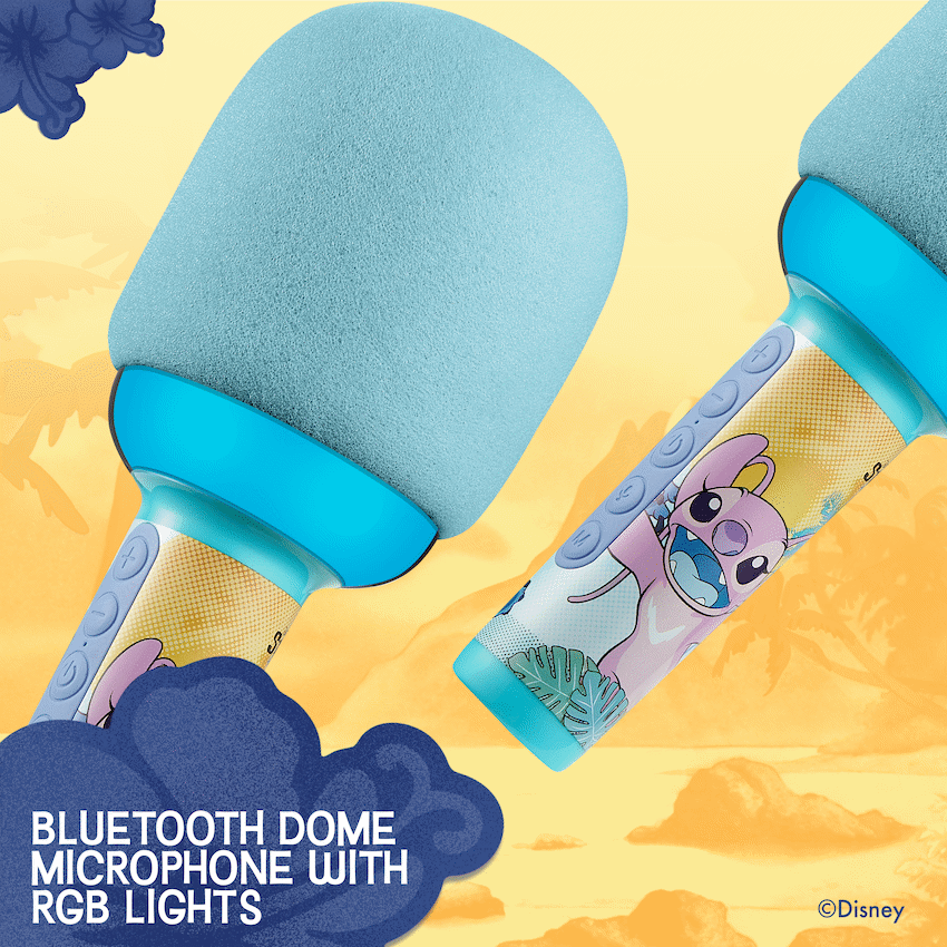 Disney Audio Disney Stitch Bluetooth Dome Microphone with RGB Lights