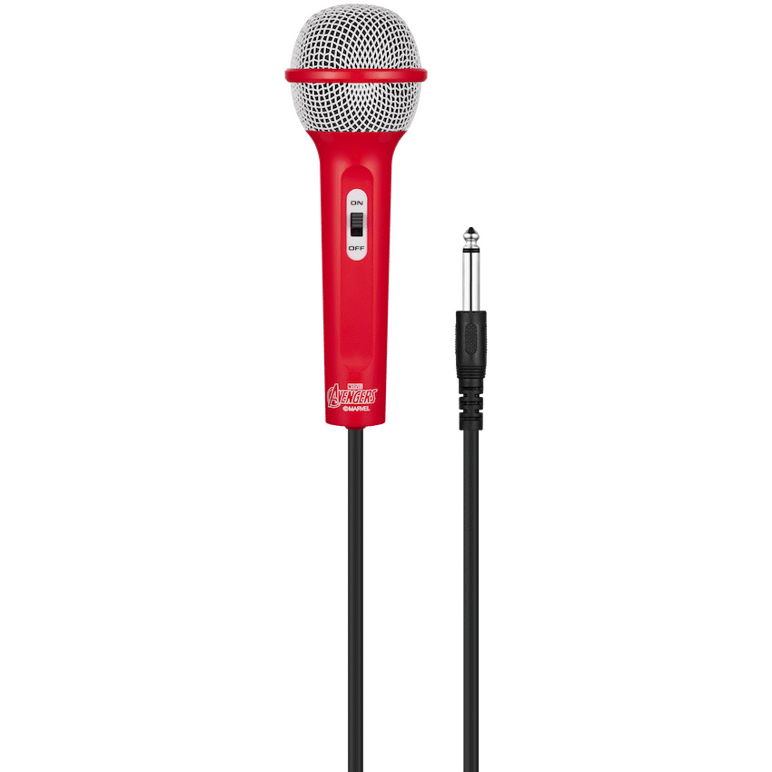 Disney Audio Marvel Avengers Galaxy LED Stars Karaoke Machine with Microphone