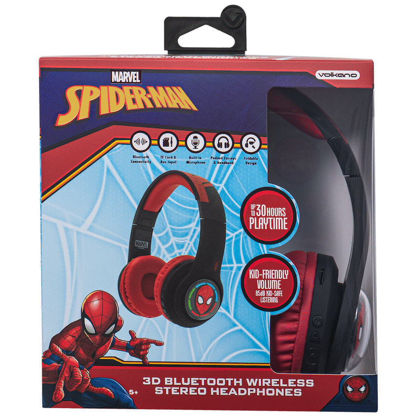 Disney Audio Marvel Spider-Man 3D Bluetooth Headphones