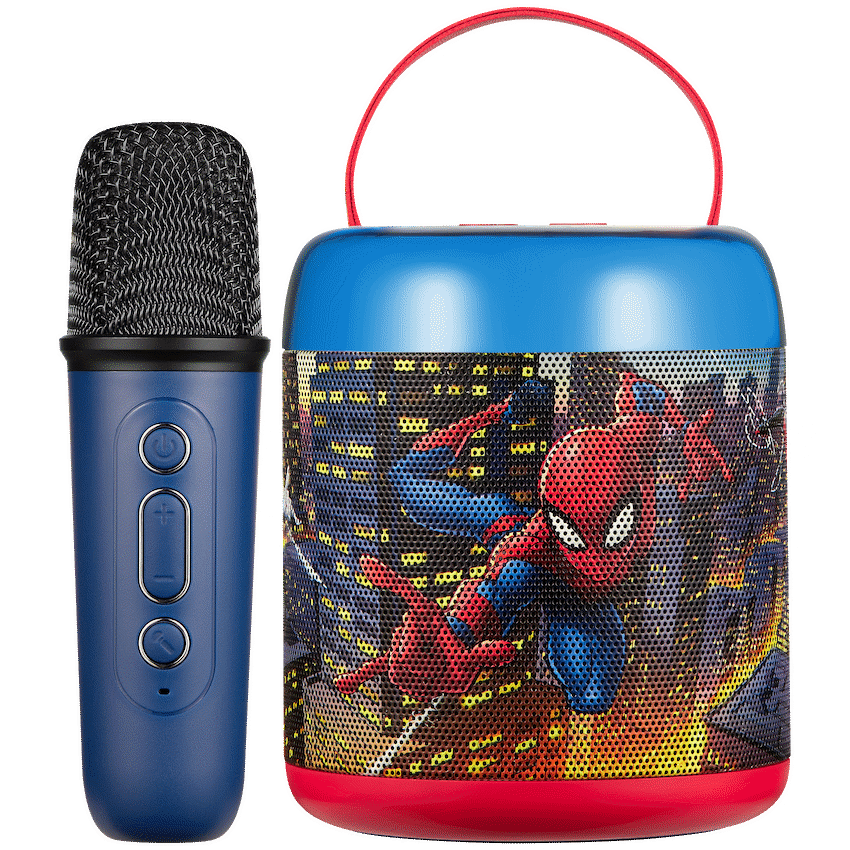 Disney Audio Spider-Man LED Karaoke Speaker with Microphone