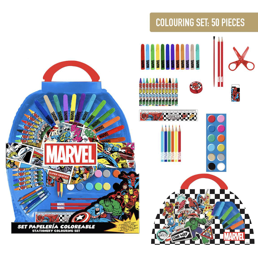 Disney Education and learning COLOURING STATIONERY SET 50 PIECES AVENGERS